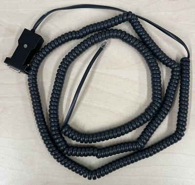 Spiralkabel RS-232 seriell mit DB9 Stecker