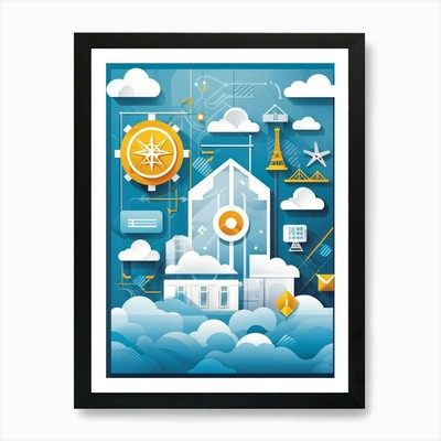 A Vector Illustration Of An Abstrac Framed Wall Art Poster Canvas Print Picture