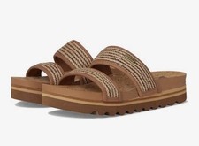 REEF Cushion Vista Hi Sandal-Chocolate Raffia New Women  s Sizes