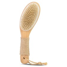 9.8" Dry Brush for Body with Anti-Slip Handle,Wet Dry Brushing 9.8", Yellow
