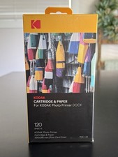 KODAK Cartridge Paper for Photo Printer DOCK 120 Sheets 3 Cartridges PHC-120