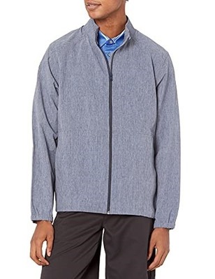 NEW Greg Norman Windbreaker Jacket - Navy Heather - S