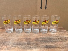 SCHWEPPES GLAS, SCHWEPPES, 6X, EINWANDFREI, NOS, UNBENUTZT