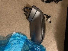 Audi A7 C7 Left Door Mirror LX7P Monsoon Grey Electric Heated Indicator OEM