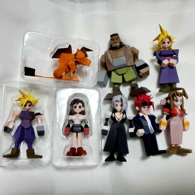 FINAL FANTASY VII REMAKE Polygon Mini Figure Set of 8 complete Square Enix | eBay