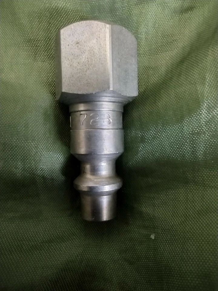 (100) Milton Brand 728 M Style Air Hose Fittings 1/4 Female Npt Coupler Plug - Image 2 of 4