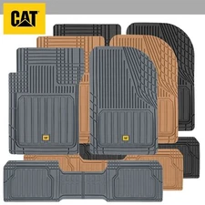 CAT® 3pc Heavy Duty Premium Rubber Floor Mats Trim Fit for Car Truck SUV VAN
