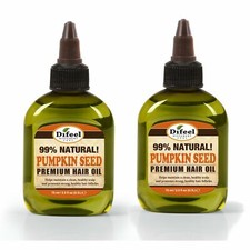 Difeel Premium Natural Hair Oil - Pumpkin Seed 2.5 oz. 2-PACK 