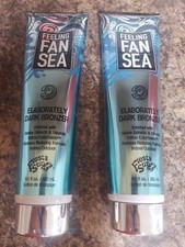 2 Bottles FIESTA SUN FEELING FAN SEA DARK BRONZER TANNING LOTION
