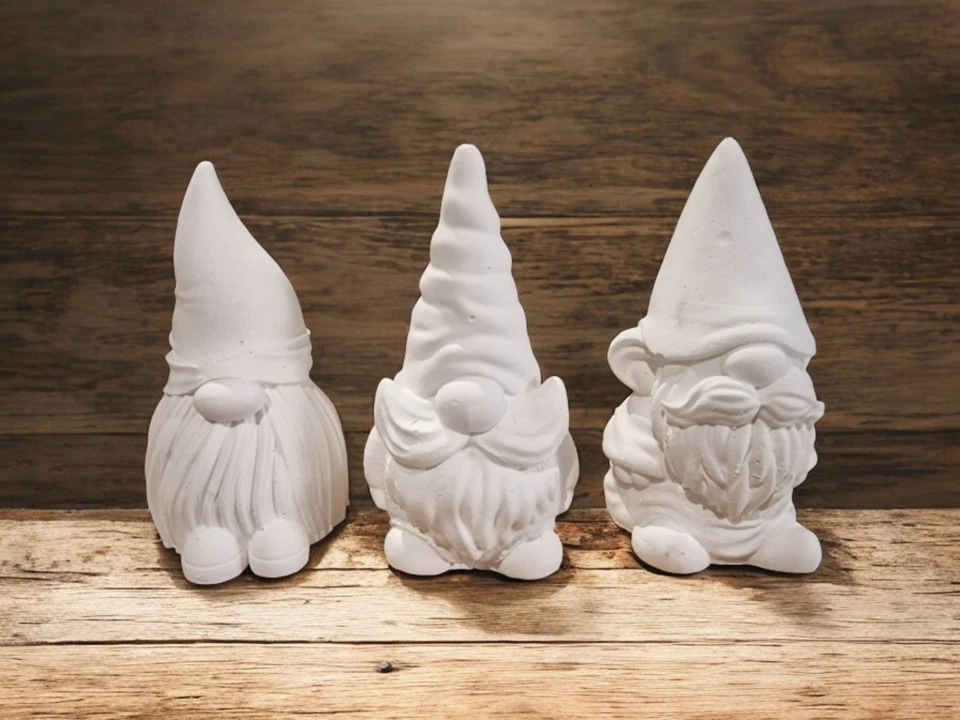 CRAZYPRINTINGUK Paint your own pottery-Pottery Gnome Ornament-Gnome Statue-Gnome Gifts-Pottery