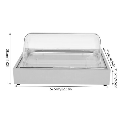 Rectangle Cooling Food Dishes Display Plate Buffet Cold Serving Display Tray
