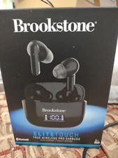 Brand New Brookstone Elite Touch True Wireless Earbuds Black - New  freebies