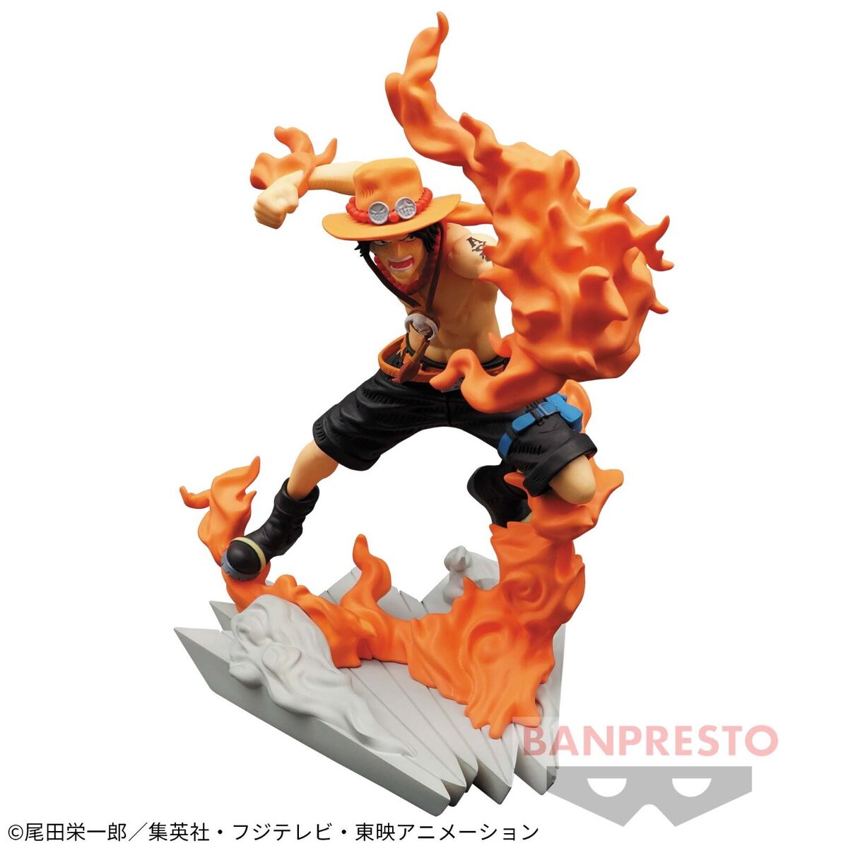 Banpresto One Piece Portgas D Ace 20th Anniversary Figure orange