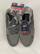 NEW Speedo Adult Men M Medium 9-10 Surf Strider Water Shoes Heather Grey