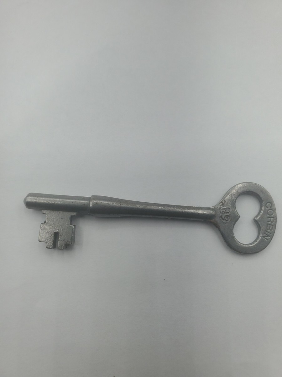 Antique CORBIN R9 Skeleton Door Key Mortice Lock 2,75