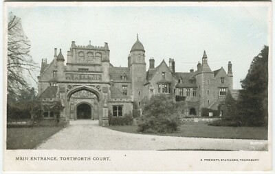 HAUPTEINGANG, TORTWORTH COURT, HAUS - Gloucestershire Postkarte