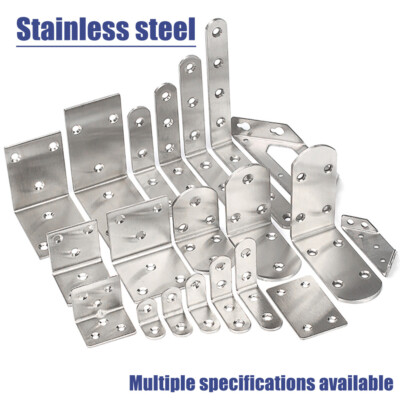 Stainless Steel  Corner Brace Joint Angle Brackets  Bent L Brackets multifunctio