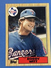 Bobby Witt Autograph Signed 1987 Topps Texas Rangers
