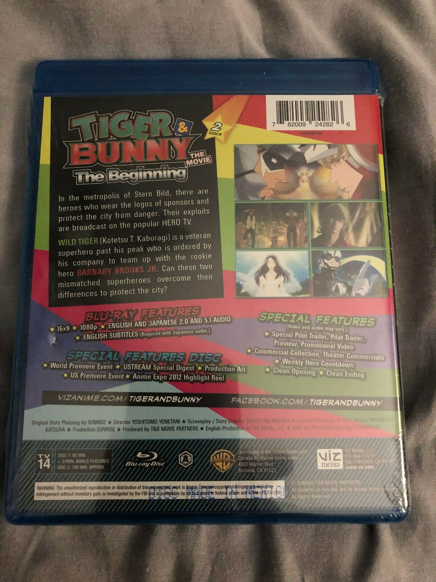 Tiger & Bunny movie The Beginning Anime Blu-ray SEALED with