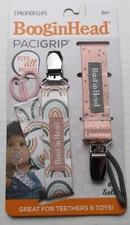 New BooginHead PACIGRIP - 2 Pacifier Clips - Rainbow