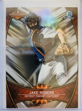 2019 Bowman Chrome Jake Rogers Arizona Fall League #AFL-JR Tigers Star