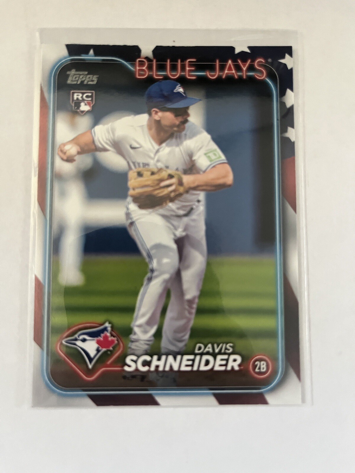 2024 Topps Series 1 - Independence Day #189 Davis Schneider  32/76 (RC)