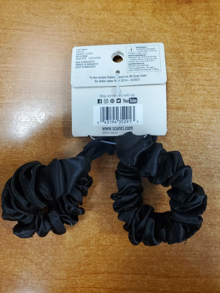 5 paquetes de 2: Scunci Curl Collective Satin Bun Holder Scrunchies (2913) R7P6b Foto 3 de 3