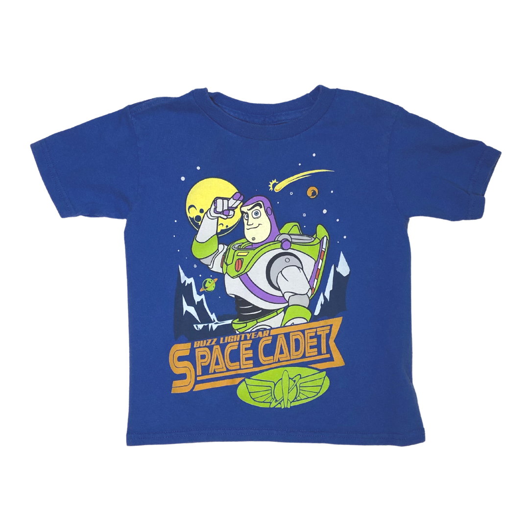 Disney, Toy Story, Buzz Lightyear Space Cadet, Blue T-shirt, Size