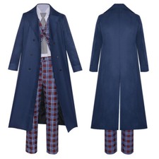 Doctor Who Season 14 Ncuti Gatwa Blue Suit Outfits Costume Cosplay Halloween