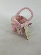 RARE Vintage Russ Easter Bunny Springtime Tote-a-Longs Plush Tiny Purse Pink NEW