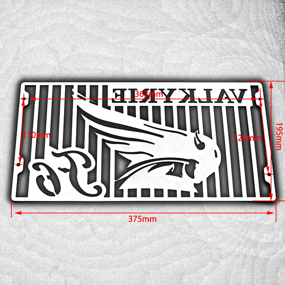 Protector de rejilla de radiador de marco para Honda Valkyrie GL 1500 cromado Foto 2 de 4