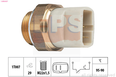 EPS 1.850.027 temperature switch, radiator fan for SEAT, VW