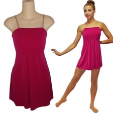 Reflections TUNIC TOP Dance Costume FUCHSIA Size Choice NEW With Strap FLAW Read