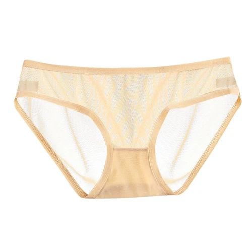 4 Pack Lot Sexy Women Low Waist Sheer Panties Underwear Mesh Cute Seamless Brief - Bild 12 von 22