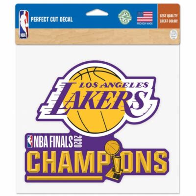 LOS ANGELES LAKERS 2020 NBA CHAMPIONS PERFECT CUT DECAL 8'' WINDOWS CORN HOLE 