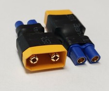 2 PCS. XT90 Male to EC3 Female RC Battery Adapter