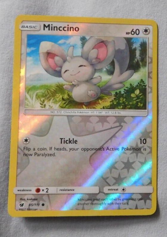 Minccino 85/111 Holo - Crimson Invasion - Pokemon