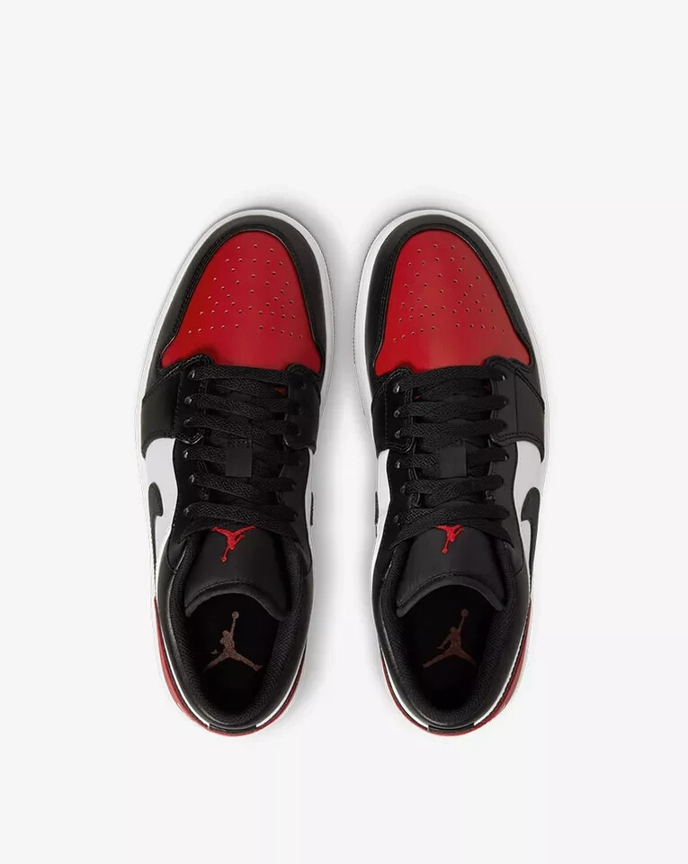 靴 Airjordan1 Low BRED Nike Air Jordan 1 Low Shoes 'Alternate Bred Toe' (553558-066