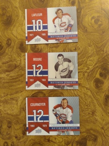 Montreal Canadiens Retired Jersey Magnets -Upper Deck Centennial- Plante/Dryden - Picture 6 of 17