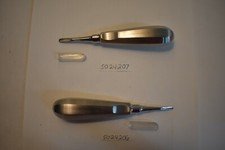 5024206 5024207 SET OF 2 DENTAL ELEVATORS 3MM CURVED 5MM STRAIGHT