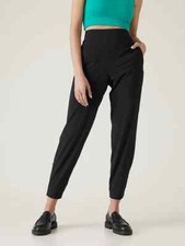 ATHLETA Brooklyn Heights Jogger Pant 4 TALL 4T Black NWT 533443 Lightweight