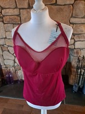 Pour Moi Glamazon Cami Half Pad Tankini Red Size 34FF BNWT RRP  35