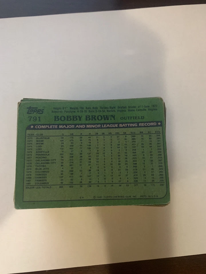 1982 topps baseball pick your card  - Image 4 of 4