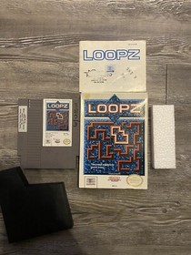 Loopz (Nintendo, NES 1990) Complete in Box CIB