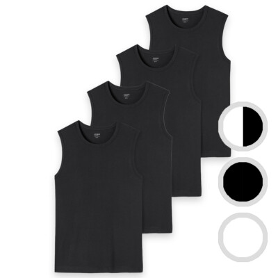 uncover by Schiesser - Herren - Unterhemd / Tanktop - 4er Pack