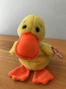 quackers beanie baby 4024