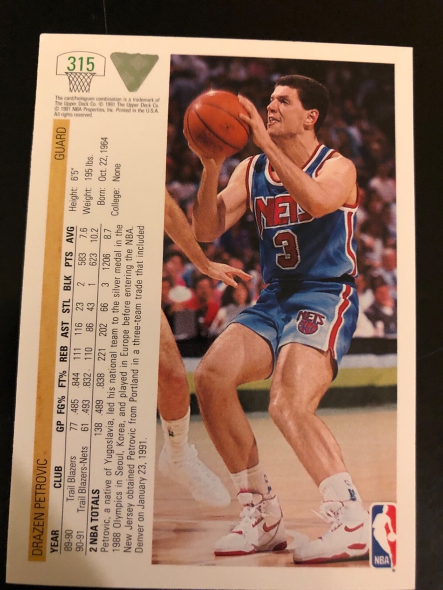 1991-92 Upper Deck #325 Nets Drazen Petrovic Basketball Card | eBay