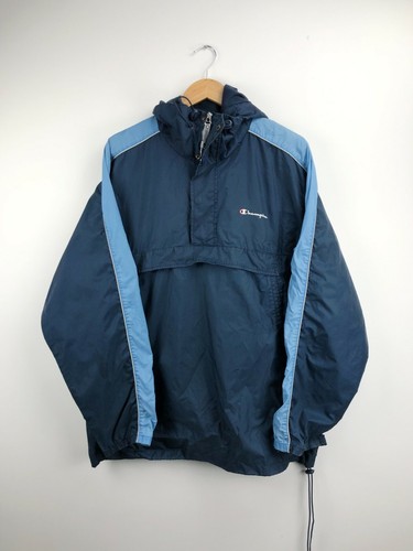 Champion Windbreaker Jacket Anorak Navy 