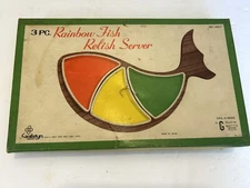 1960-70 Rainbow Fish Relish/Serving/Snack Platter (Japan)
