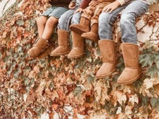 $60 BEARPAW🐾 Elle Youth Pull-On Boots | Suede Upper | Wool Blend Lining